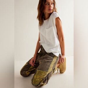 Free People We The Free Rhodes Patched Utility Pants